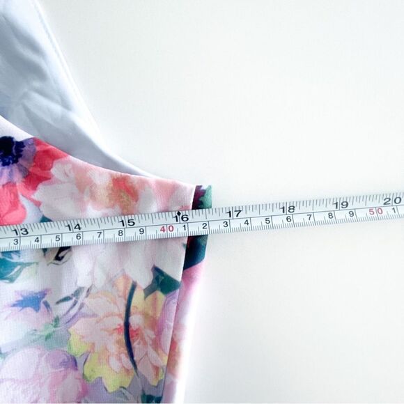 Yumi Dress Floral Maxi Front Tie Lined Flowy Back Zip Women's 6 - Picture 7 of 9